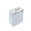 MONDIAZ TURE-DLUX Meuble de toilettes 40 cm Clay. EDEN lavabo Opalo position droite. Sans trou de robinet. SW1104236