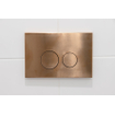 Geberit Inbouwreservoir UP320 met QeramiQ metal bedieningsplaat - dualflush - ronde knoppen - metaal koper SW976081