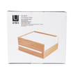 Umbra Stoblanc boîte de rangement 26x22x12cm Bois Blanc/naturel SW539386