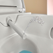 Geberit AquaClean Alba douchewc - 37.5x56.5x40.5cm - spoelrandloos - diepspoel - afstandsbediening - KeraTect - glans wit SW1026642