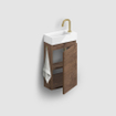 Clou Flush 3 fontein 36x18x9cm kraangat rechts Keramiek Wit SW9328