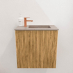 Mondiaz JOYA-DLUX 40cm meuble de toilette - couleur Oak - Lavabo FAYE position Droite 1 trou de robinet couleur Saba. SW1424145