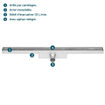 Easy drain tuile compacte ws 30mm 80cm simple 2301903