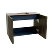 Mondiaz JOYA-DLUX Meuble de salle de bains - 60cm - couleur Shadow - Lavabo FAYE position Milieu 1 trou de robinet couleur Saba SW1425098