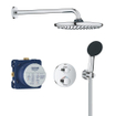 GROHE QuickFix Precision Thermostat Perfect Système de douche encastré - tête de douche Vitalio Start 250 - chrome. SW1120185