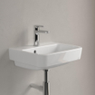 Villeroy & Boch O.novo lave-mains dessous rectifié 45x37cm - av. 1 trou de robinetterie ceramic+ blanc SW448475