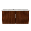 Mondiaz JOYA-DLUX Meuble de toilette 80cm - couleur Ruby - Vasque FAYE position Gauche 1 trou de robinet couleur Glace SW1423544