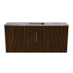 Mondiaz JOYA-DLUX 90cm meuble de salle de bains - couleur Walnut - Vasque FAYE position Milieu Sans trou de robinet couleur Sombra. SW1424726