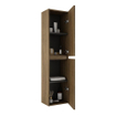 Saniclass Chaci Hoge Kast - 140x35x27cm - 2 deuren - warm eiken SW1529799