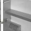 Villeroy & Boch My view armoire de toilette - 80x75cm - 2 portes 3 prises LED SW641561