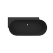 Arcqua Havana Baignoire demi-îlot - 170x80cm - gauche - noir mat SW1224196