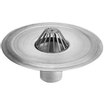 Burgerhout bac à gravier en aluminium rond o 80mm milieu sous connexion anjo avec piège à feuilles 1405918