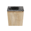 MONDIAZ TURE-DLUX Meuble de toilette 40 cm Washed Oak. EDEN lavabo Lava position gauche. Avec 1 trou de robinet. SW1104086