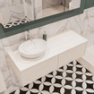 Mondiaz LUSH Meuble salle de bains Underlayment 2 tiroirs 120x30x45cm lavabo BARCO Gauche 1 trou de robinet SW409739