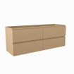 Mondiaz HAY wastafelonderkast - 130x40x50cm - 4 lades - uitsparing links en rechts - softclose - Oro SW1015968