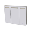 Best Design Aluma Armoire de toilette 120x80x13.5cm avec éclairage LED et softclose Aluminium SW20421