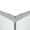 Saniclass Casus Cabine de douche 100x100x200cm Carré accès d'angle verre clair profilé Chrome SW773918