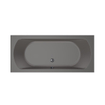 Xenz Lagoon Duobad - 180x80x53 - afvoer Midden - acryl - antraciet SW103179
