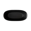 FugaFlow Eccelente Calma Baignoire îlot - 170x80cm - acrylique - siphon - noir mat SW1451431