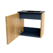 Mondiaz JOYA 40cm meuble de salle de bains - couleur Oak - Vasque FAYE position Droite Sans trou de robinet couleur Urban SW1421144