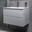 BRAUER Adore meuble de salle de bains 80cm blanc haute brillance sans miroir SW8823