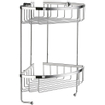 Smedbo Sideline Panier de douche d'angle - 19.5x34.2x20cm - suspendre - Laiton massif Chrome SW13480