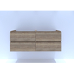 HR badmeubelen infinity meuble sous lavabo 140 cm 4 tiroirs - cadre à poignées - couleur chêne naturel SW462814