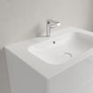Villeroy & Boch Finion lavabo-meuble - 1 trou de robinet 80x50cm - Ceramic+ avec trop-plein dissimulé stone white SW209573
