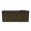 Mondiaz JOYA 100cm meuble de salle de bains - couleur Shadow - Vasque FAYE position Droite 1 trou de robinet couleur Urban. SW1421492