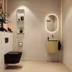 MONDIAZ TURE-DLUX Meuble toilette - 40cm - Oro - EDEN - vasque Ostra - position droite - sans trou de robinet SW1104941