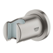 GROHE Rainshower Support de douchette - non réglable - rosace ronde - SuperSteel SW73279