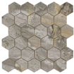 Terravito Ivello wandtegel - 26.3x27.4cm - Natuursteen look - Nature gepolijst (grijs) SW1119940