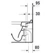 Duravit Starck 3 Cuvette au sol Btw avec bord de rinçage à fond profond Pk blanc SW114651