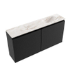 MONDIAZ TURE-DLUX Meuble toilette - 100cm - Urban - EDEN - vasque Frappe - position droite - sans trou de robinet SW1102624