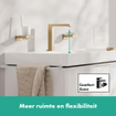 Hansgrohe Tecturis E Mitigeur lavabo - bouchon ouvert - bec 15.8 cm - bronze brossé SW918547