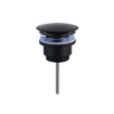Fortifura Fuente Fonteinset - 36x18.5x9cm - 1 kraangat - solid surface - fonteinkraan zwart mat - mat wit SW1111565