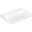 Villeroy & boch Architectura Wastafel - 44.5x65cm - geslepen onderkant - zonder kraangat - antibacterieel - ceramicplus - wit alpine SW1162242