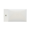 Arcqua marble set de lave-mains 40x22x54.5cm lave-mains blanc brillant sans trop-plein chêne noir SW909583