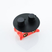 Fortifura Calvi Ensemble de douche à encastrer - rond - thermostatique - bras plafond - douche principale de 25 cm - douchette à main - flexible de douche en métal - noir mat SW1244289
