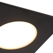 QAZQA Simply Inbouwspot - 9x9cm - incl. LED - 3 staps dimbaar - IP65 - vierkant - mat zwart SW1187215