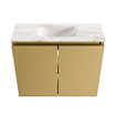 MONDIAZ TURE-DLUX Meuble de toilette 60 cm Oro. EDEN lavabo Frappe position milieu. Sans trou de robinet. SW1102907