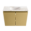 MONDIAZ TURE-DLUX Meuble toilette - 60cm - Oro - EDEN - vasque Frappe - position centrale - sans trou de robinet SW1102907