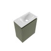 MONDIAZ TURE-DLUX Meuble toilette - 40cm - Army - EDEN - vasque Opalo - position droite - 1 trou de robinet SW1104190