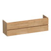 BRAUER Natural Wood meuble sous lavabo 80.2x55x45.5cm avec frein de chute sans portes avec 2 tiroirs natural wood SW370064