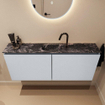 MONDIAZ TURE-DLUX Meuble toilette - 120cm - Clay - EDEN - vasque Lava - position centrale - 1 trou de robinet SW1103811