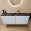 MONDIAZ TURE-DLUX meuble WC 120 cm Clay. Lavabo EDEN Lava position centrale. Avec 1 trou de robinet. SW1103811