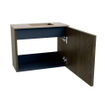 Mondiaz JOYA-DLUX 50cm toiletmeubel - kleur Shadow - Wastafel FAYE positie Rechts 1 kraangat kleur Arena. SW1424778