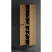 Saniclass Terra Edge Hoge Kast - 40x35x170cm - ribbel - sandwood (licht eiken) SW1449782