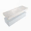 Mondiaz ALAN-DLUX Ensemble de meuble - 130cm - meuble Clay mat - 1 tiroir - Lavabo Cloud Ostra suspendu - vasque Centre - 1 trou de robinet SW807665