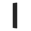 Plieger Siena designradiator verticaal dubbel 1800x318mm 1096W zwart grafiet (black graphite) 7253203
